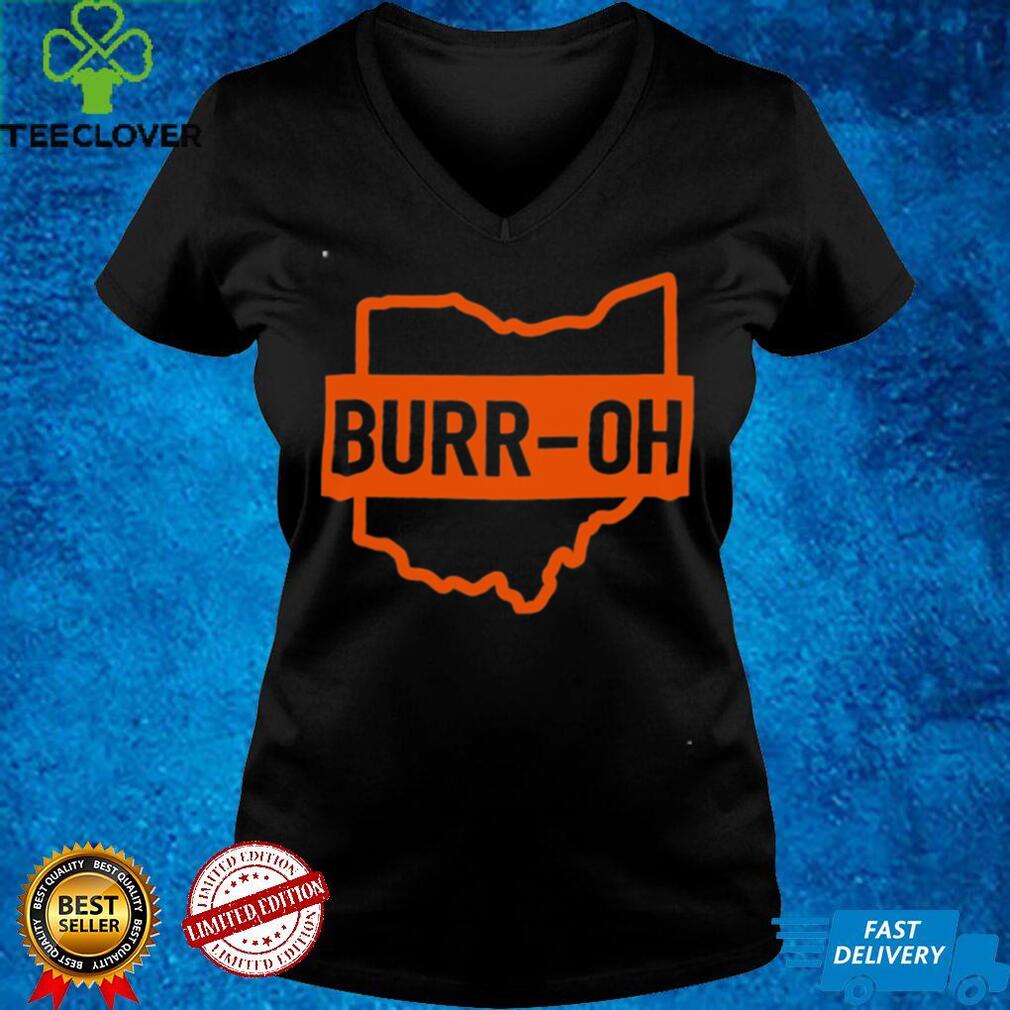 BURR OH Bengals Burrow Maps Ohio T Shirt