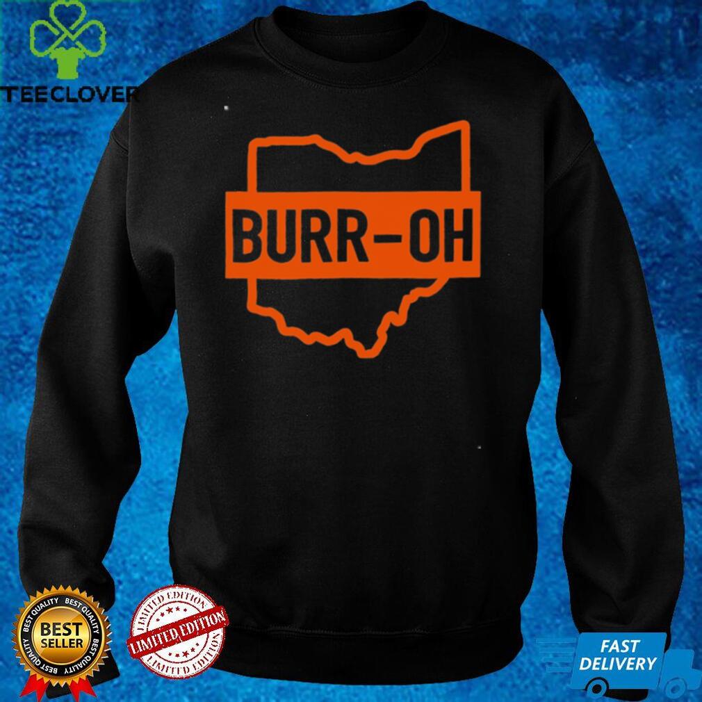 BURR OH Bengals Burrow Maps Ohio T Shirt BURR OH Bengals Burrow Maps Ohio T Shirt