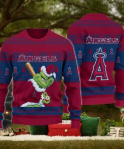Los Angeles Angels Grinch Christmas Ugly Sweater