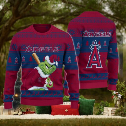Los Angeles Angels Grinch Christmas Ugly Sweater