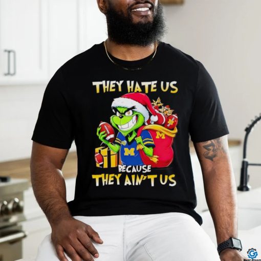 Michigan Wolverines Santa Grinch they hate us because they ain’t us hoodie, sweater, longsleeve, shirt v-neck, t-shirt