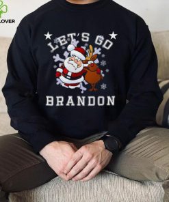 Let’s Go Brandon Santa Reindeer Christmas Holiday Biden Shirt