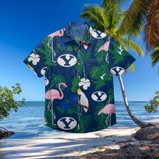 BYU Cougars Floral Hawaiian Shirt