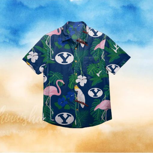 BYU Cougars Floral Hawaiian Shirt