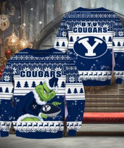 BYU Cougars Grinch NCAA Christmas Ugly Sweater
