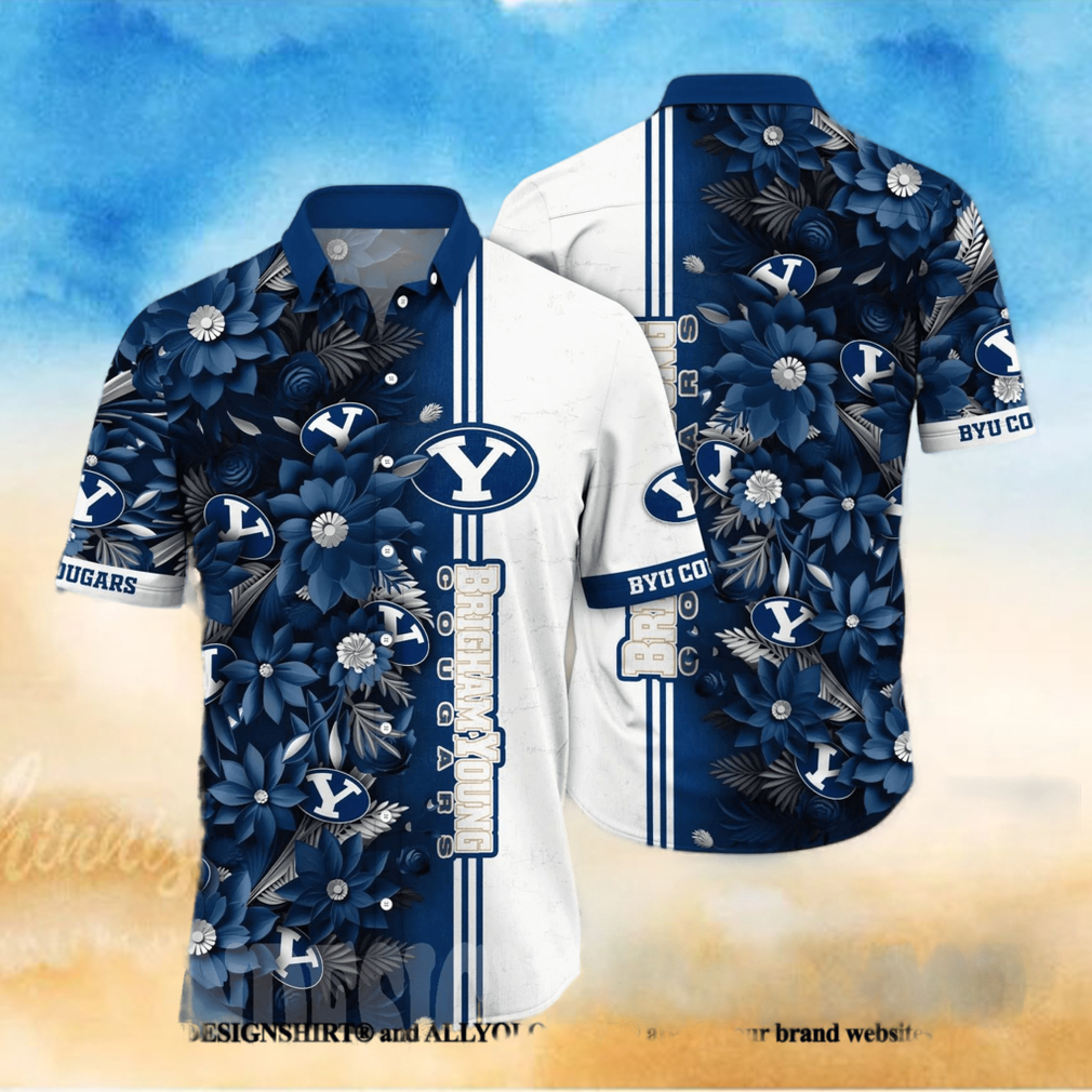 BYU Cougars NCAA Floral Classic Hawaiian Shirt BYU Cougars NCAA Floral Classic Hawaiian Shirt