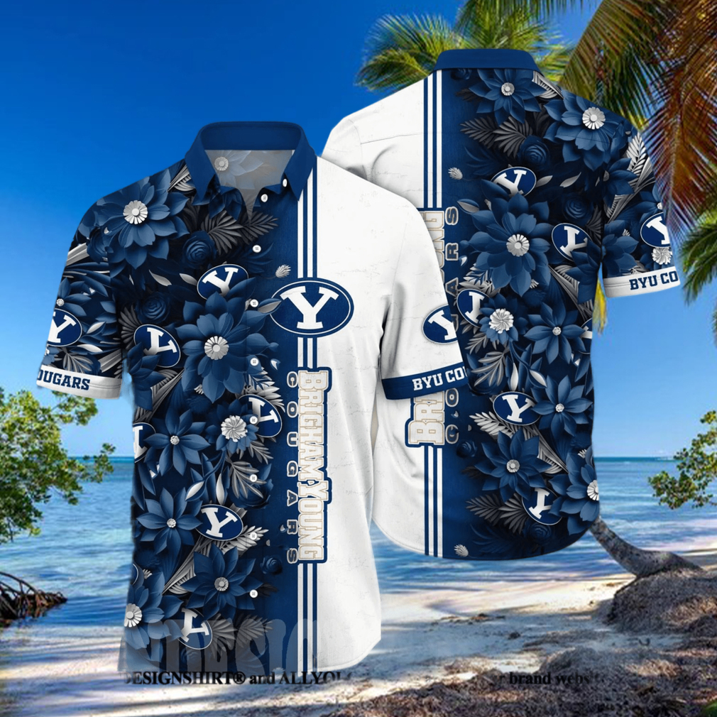 BYU Cougars NCAA Floral Classic Hawaiian Shirt BYU Cougars NCAA Floral Classic Hawaiian Shirt