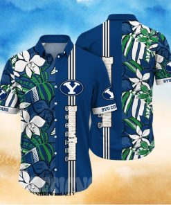 BYU Cougars NCAA Flower Full Print 3D Hawaiian Shirt