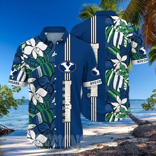 BYU Cougars NCAA Flower Full Print 3D Hawaiian Shirt