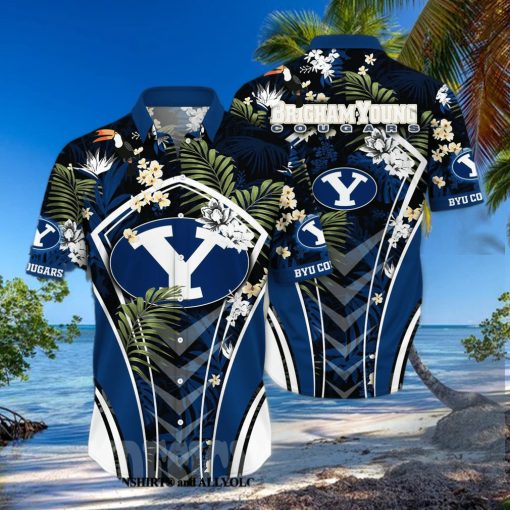 BYU Cougars NCAA Flower Full Printed 3D Hawaiian Shirt