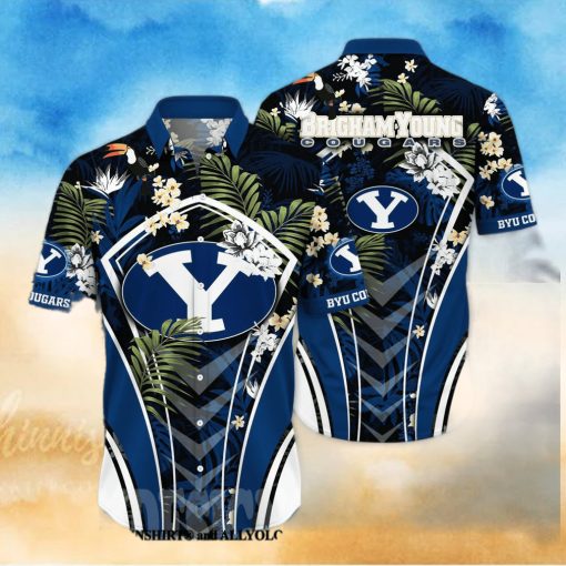 BYU Cougars NCAA Flower Full Printed 3D Hawaiian Shirt