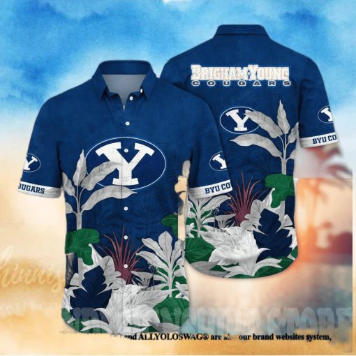 BYU Cougars NCAA Flower Full Printing 3D Hawaiian Shirt