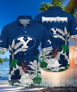 BYU Cougars NCAA Flower Full Printing 3D Hawaiian Shirt