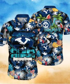 BYU Cougars NCAA Flower Tropical All Over Printed Classic Hawaiian Shirt