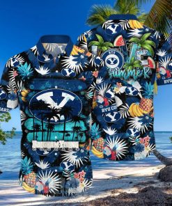 BYU Cougars NCAA Flower Tropical All Over Printed Classic Hawaiian Shirt