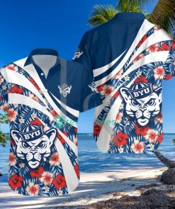 BYU Cougars NCAA Hibiscus Tropical Flower Hawaiian Shirt