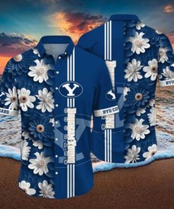 BYU Cougars NCAA3 Flower Hawaii Shirt For Fans