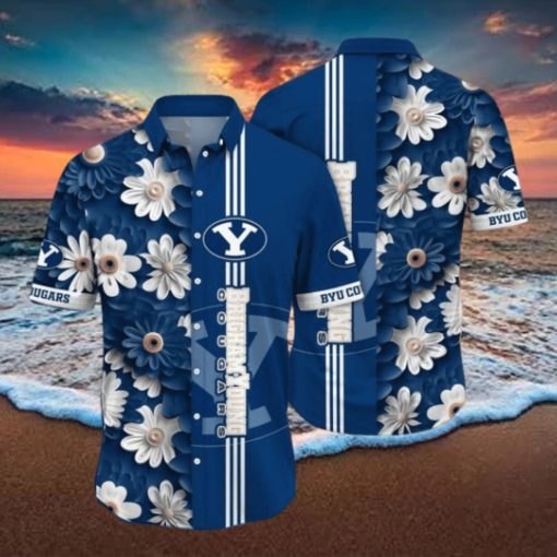 BYU Cougars NCAA3 Flower Hawaii Shirt For Fans