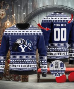 BYU Custom Name & Number Personalized Knitted Ugly Christmas Sweater