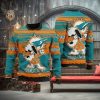 Miami Dolphins Christmas Pine Tree Patterns Pattern Knitted Ugly Christmas Sweater AOP Gift For Men And Women