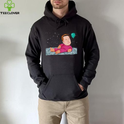 Baby Elon Musk in space with balloon hoodie, sweater, longsleeve, shirt v-neck, t-shirt