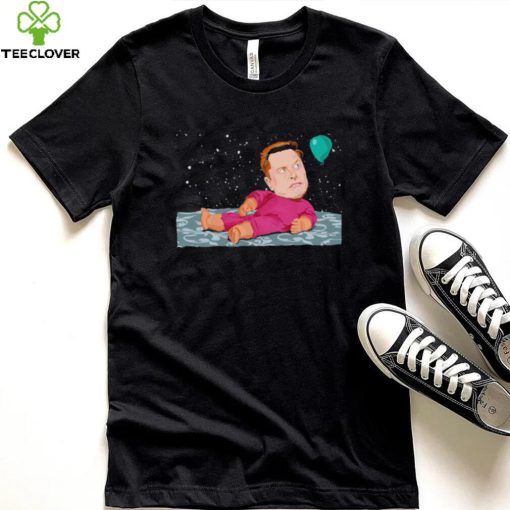 Baby Elon Musk in space with balloon hoodie, sweater, longsleeve, shirt v-neck, t-shirt