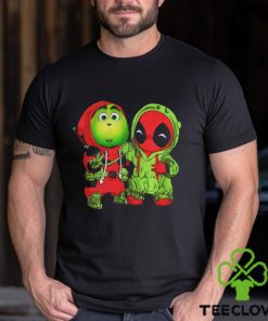 Baby Grinch and Deadpool Christmas hoodie, sweater, longsleeve, shirt v-neck, t-shirt