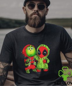 Baby Grinch and Deadpool Christmas hoodie, sweater, longsleeve, shirt v-neck, t-shirt