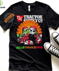 Baby Grinch and Jack Skellington Tractor Supply Company logo Hallothanksmas 2024 shirt