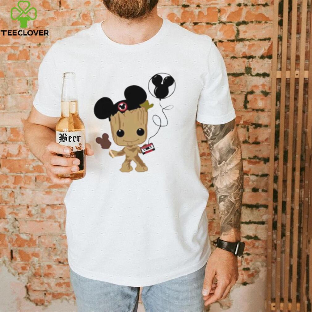 Baby Groot And Mickey Ears T Shirt Baby Groot And Mickey Ears T Shirt
