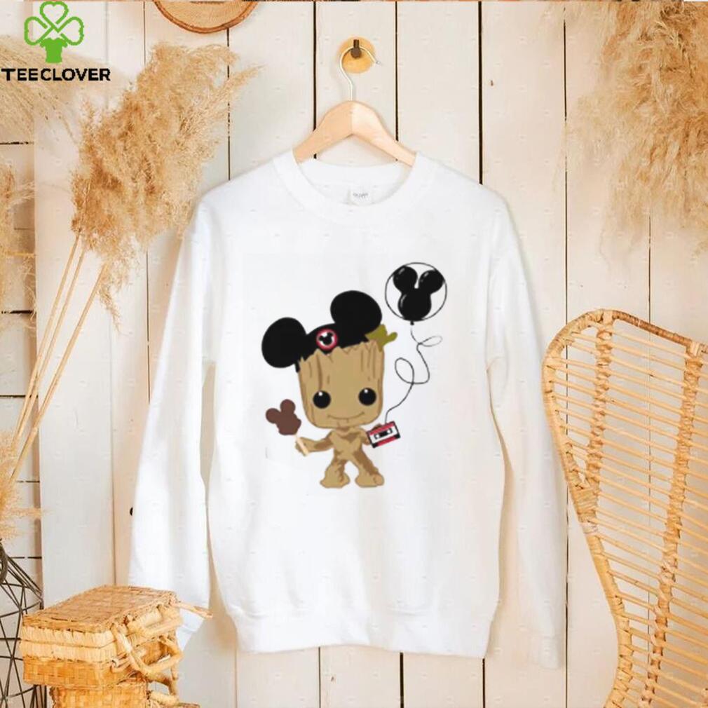 Baby Groot And Mickey Ears T Shirt Baby Groot And Mickey Ears T Shirt