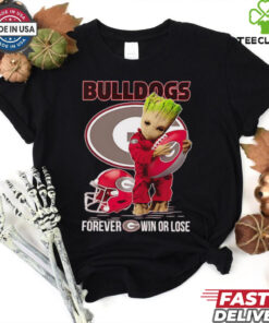 Baby Groot Bulldogs forever win or lose shirt