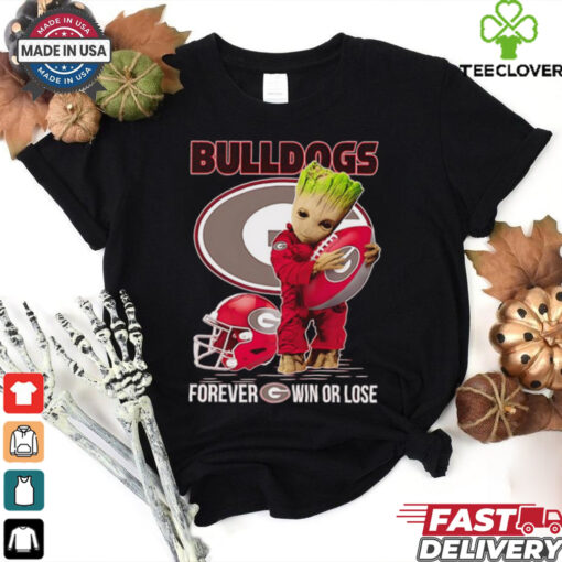 Baby Groot Bulldogs forever win or lose shirt