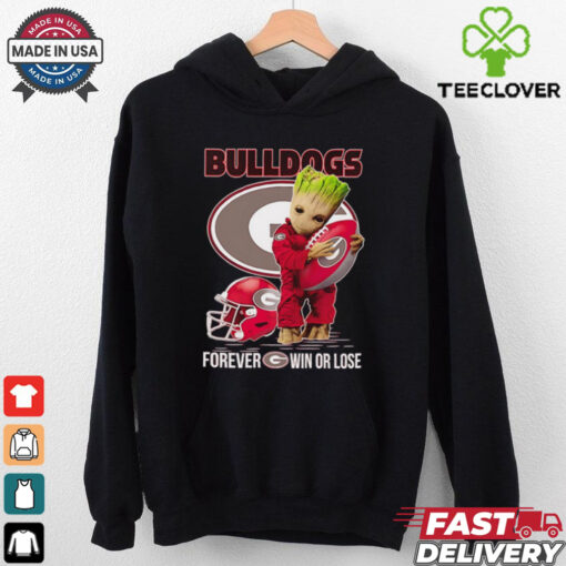 Baby Groot Bulldogs forever win or lose shirt
