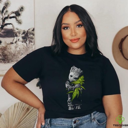 Baby Groot Hug Cannabis Weed T Shirt