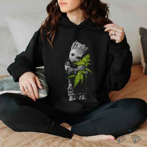 Baby Groot Hug Cannabis Weed T Shirt