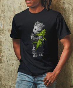 Baby Groot Hug Cannabis Weed T Shirt