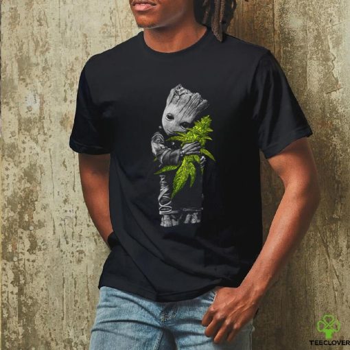 Baby Groot Hug Cannabis Weed T Shirt