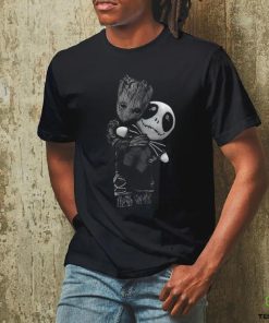 Baby Groot Hugs Jack Skellington Vintage T Shirt