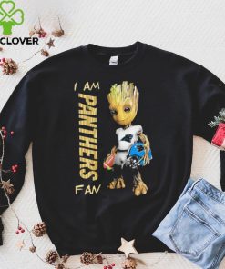 Baby Groot I am Carolina Panthers fan football player 2024 shirt