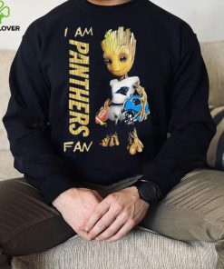 Baby Groot I am Carolina Panthers fan football player 2024 hoodie, sweater, longsleeve, shirt v-neck, t-shirt