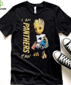 Baby Groot I am Carolina Panthers fan football player 2024 hoodie, sweater, longsleeve, shirt v-neck, t-shirt