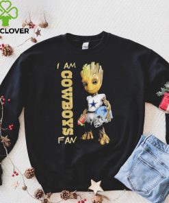 Baby Groot I am Dallas Cowboys fan football player 2024 shirt