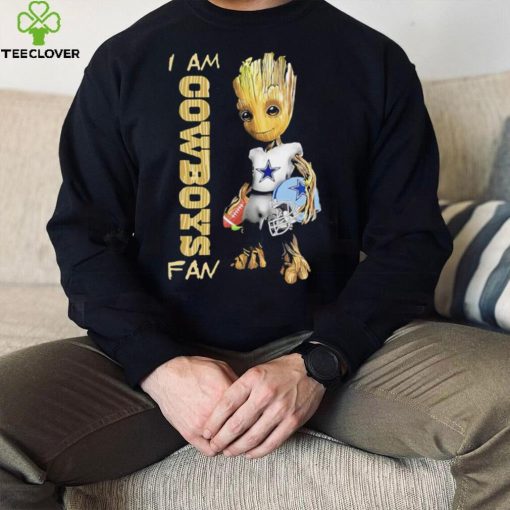 Baby Groot I am Dallas Cowboys fan football player 2024 hoodie, sweater, longsleeve, shirt v-neck, t-shirt