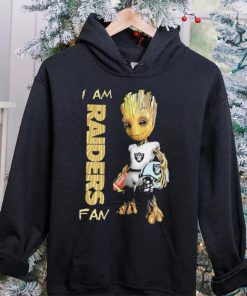 Baby Groot I am Las Vegas Raiders fan football player 2024 hoodie, sweater, longsleeve, shirt v-neck, t-shirt