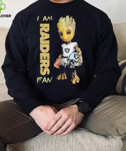 Baby Groot I am Las Vegas Raiders fan football player 2024 hoodie, sweater, longsleeve, shirt v-neck, t-shirt