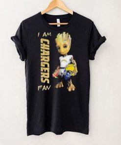 Baby Groot I am Los Angeles Chargers fan football player 2024 hoodie, sweater, longsleeve, shirt v-neck, t-shirt