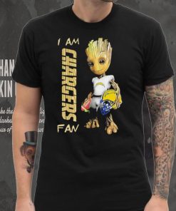 Baby Groot I am Los Angeles Chargers fan football player 2024 hoodie, sweater, longsleeve, shirt v-neck, t-shirt