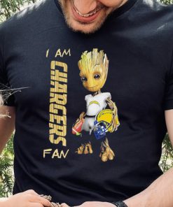 Baby Groot I am Los Angeles Chargers fan football player 2024 hoodie, sweater, longsleeve, shirt v-neck, t-shirt