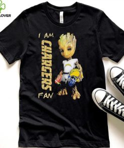 Baby Groot I am Los Angeles Chargers fan football player 2024 hoodie, sweater, longsleeve, shirt v-neck, t-shirt